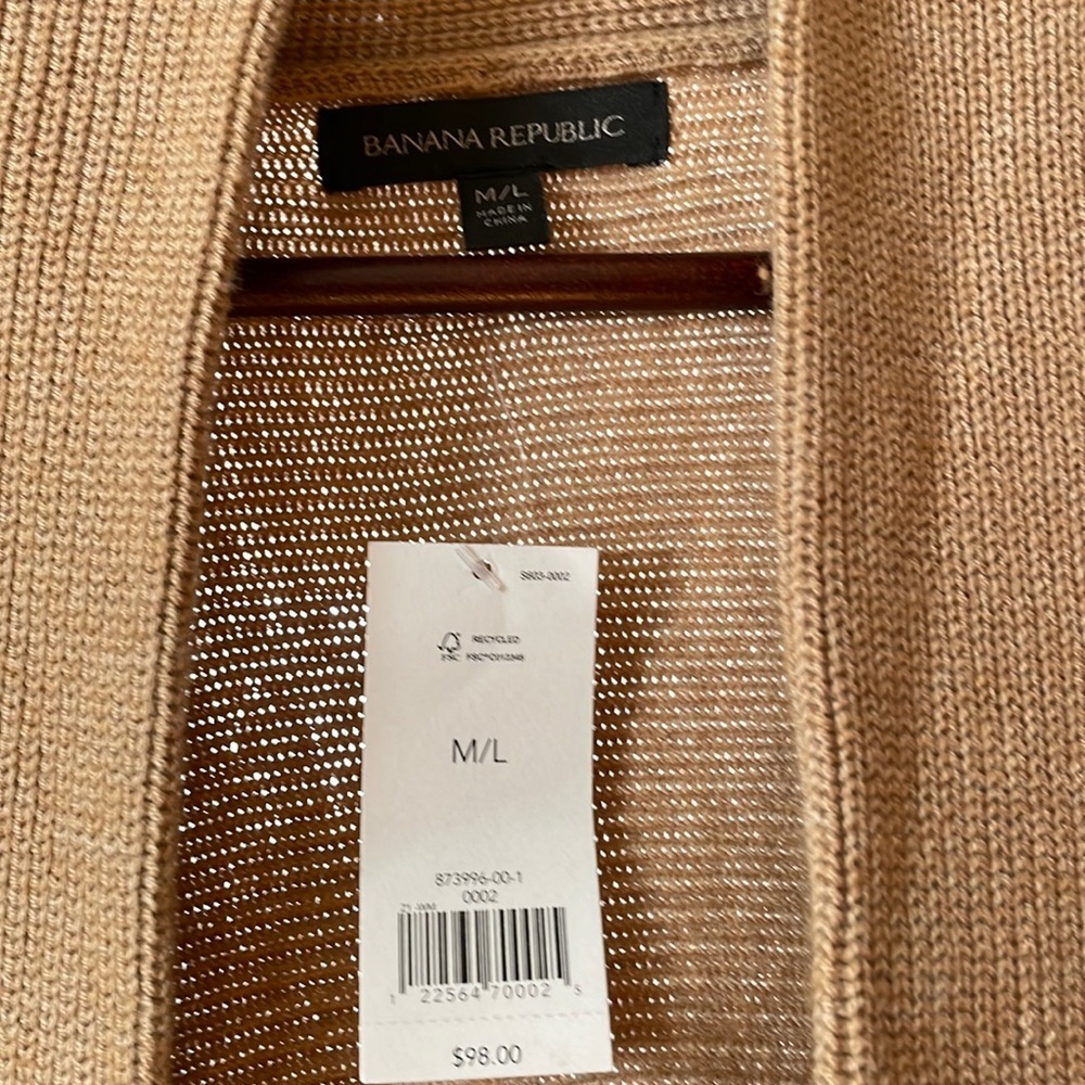 Banana Republic NWT PONCHO OOEN TH CAMELS/ 873996-00
